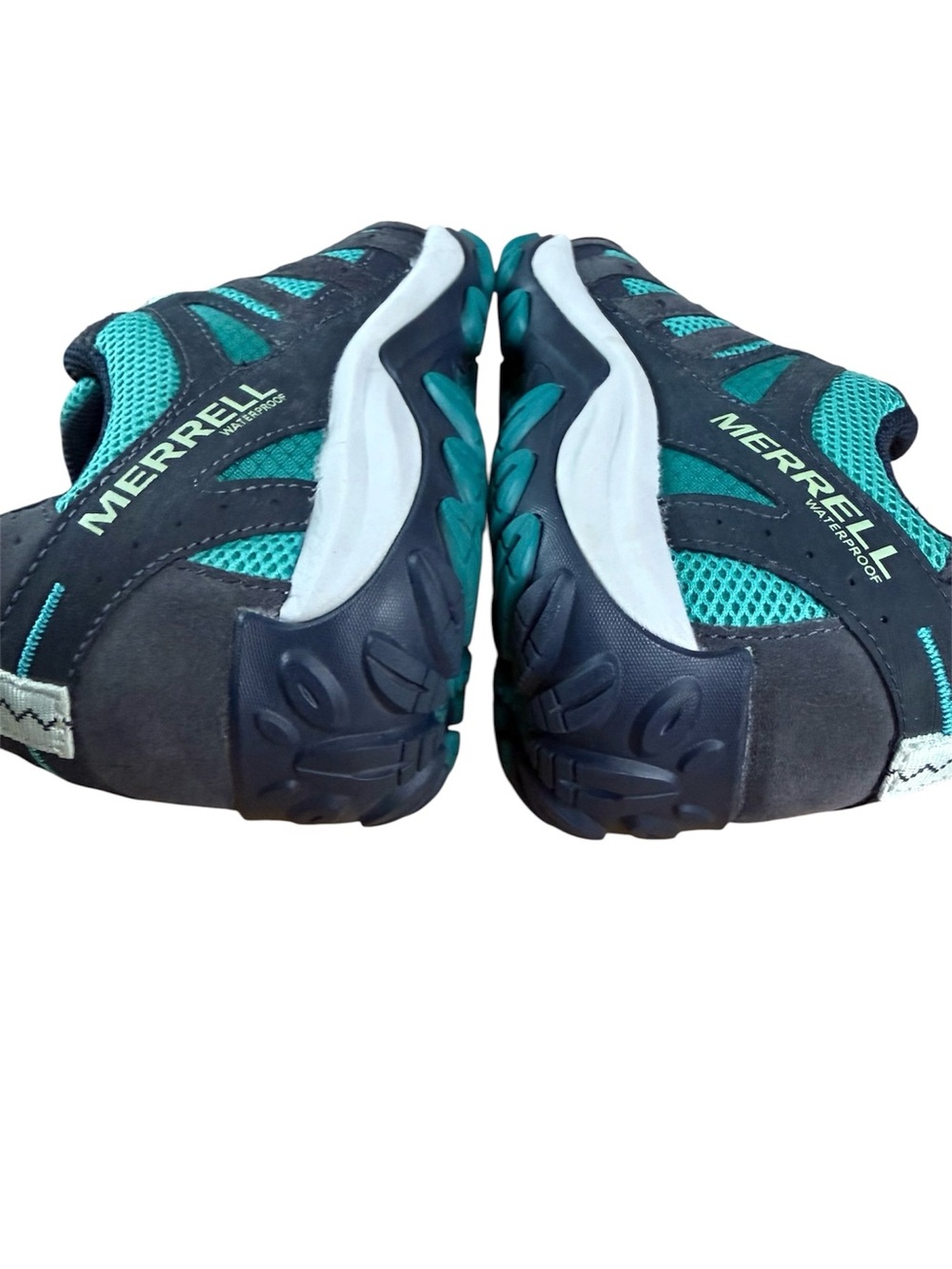 Merrell Accentor 3 WP Waterproof Hiking Shoes Teal / Navy / Blue Like New in Box - Picture 9 of 14